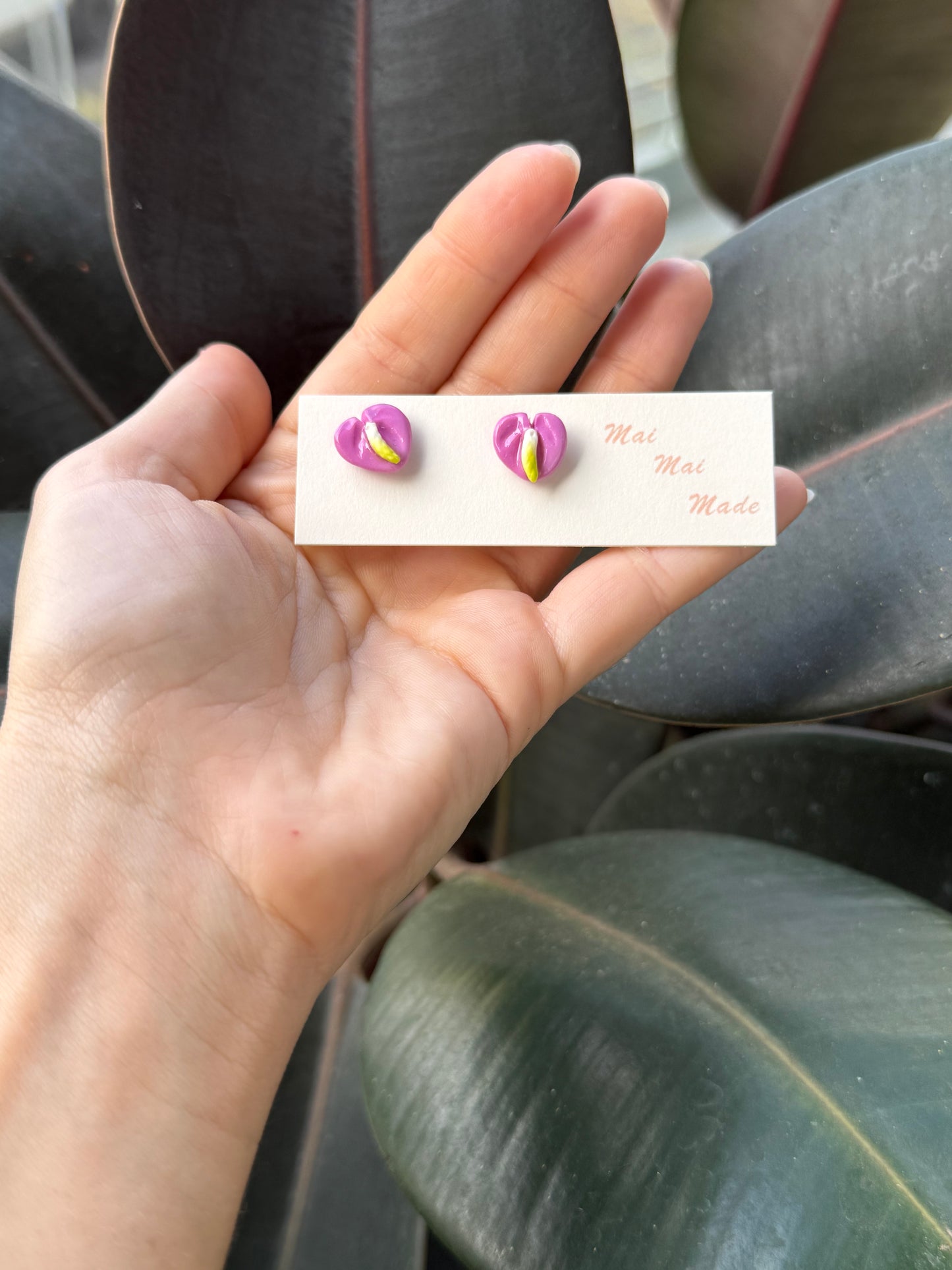 New Mini Anthurium Studs