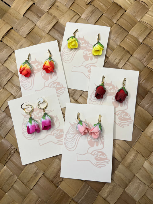 Single Pua Drop Earrings