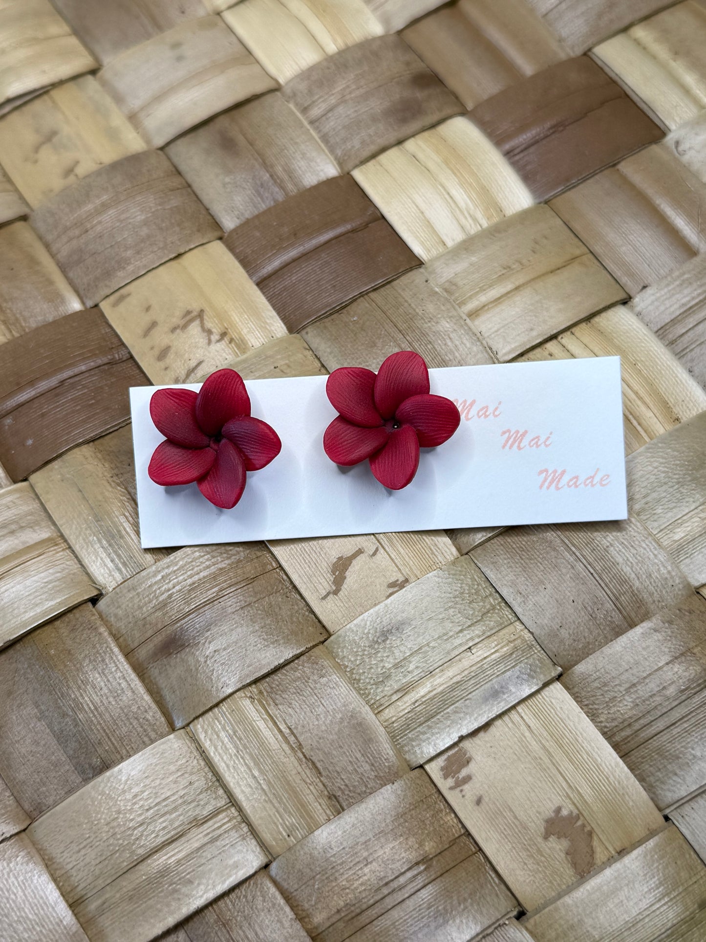 Mini Plumeria Studs