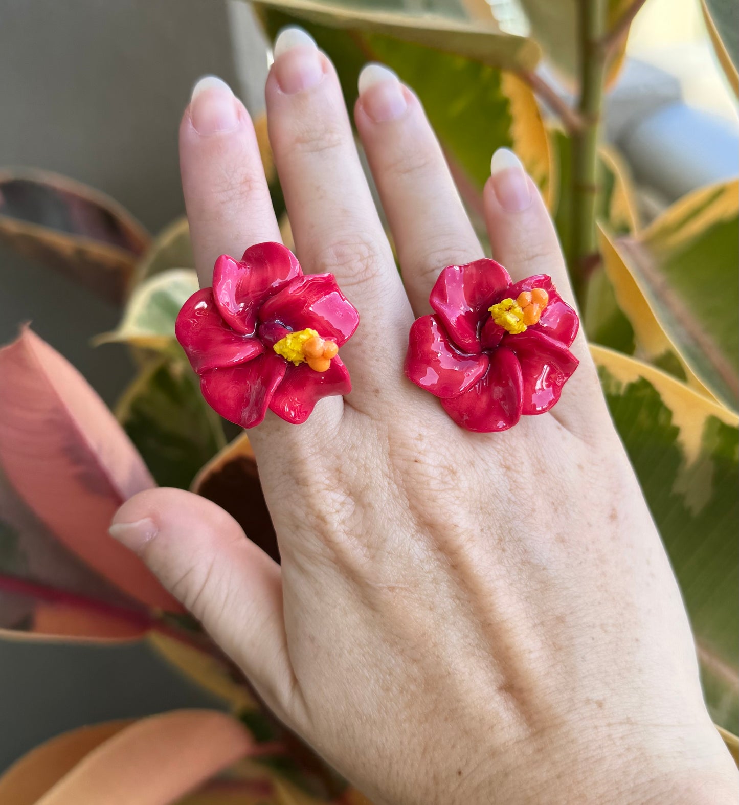 Hau & Hibiscus Rings