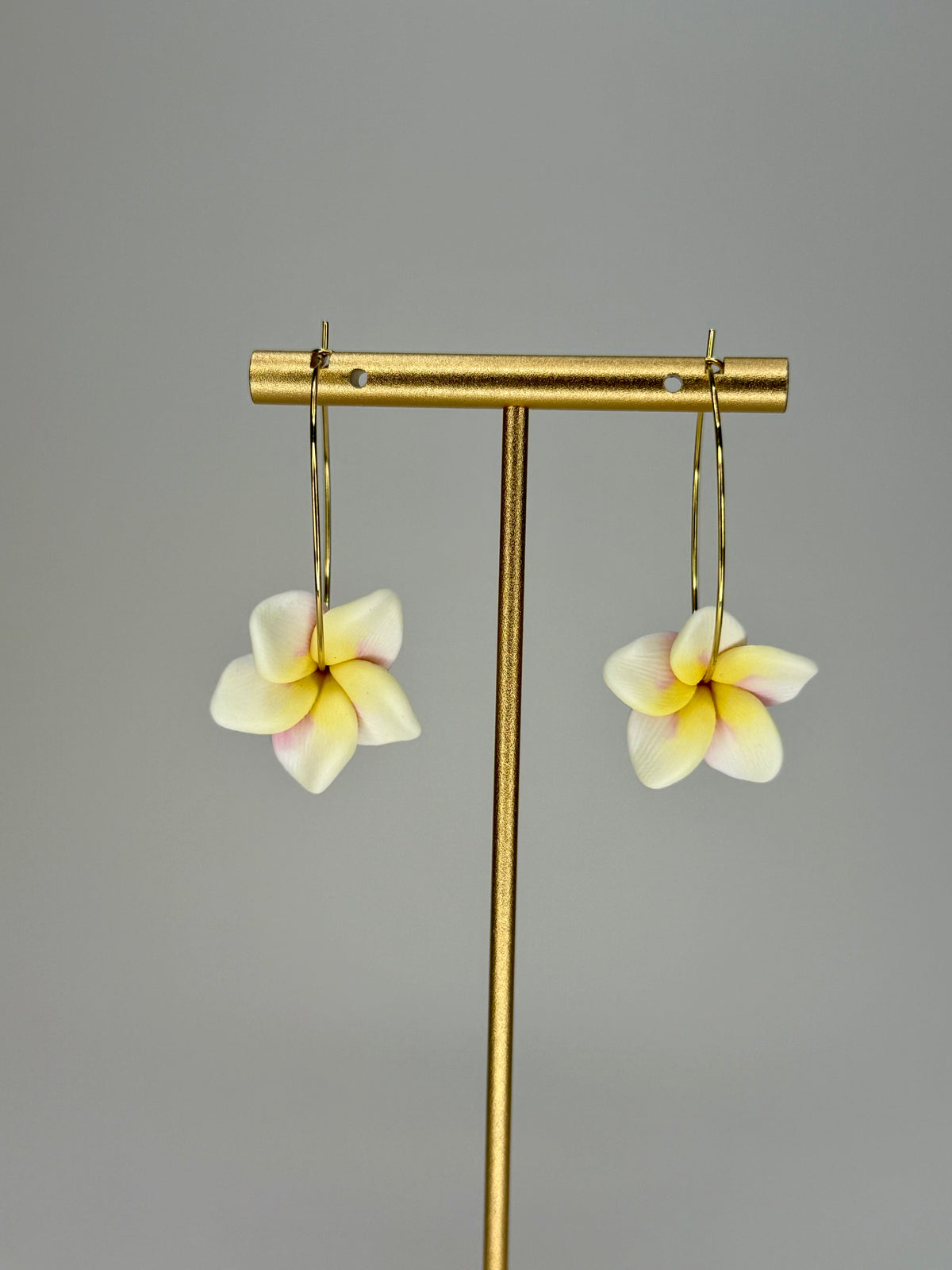 Plumeria Hoops