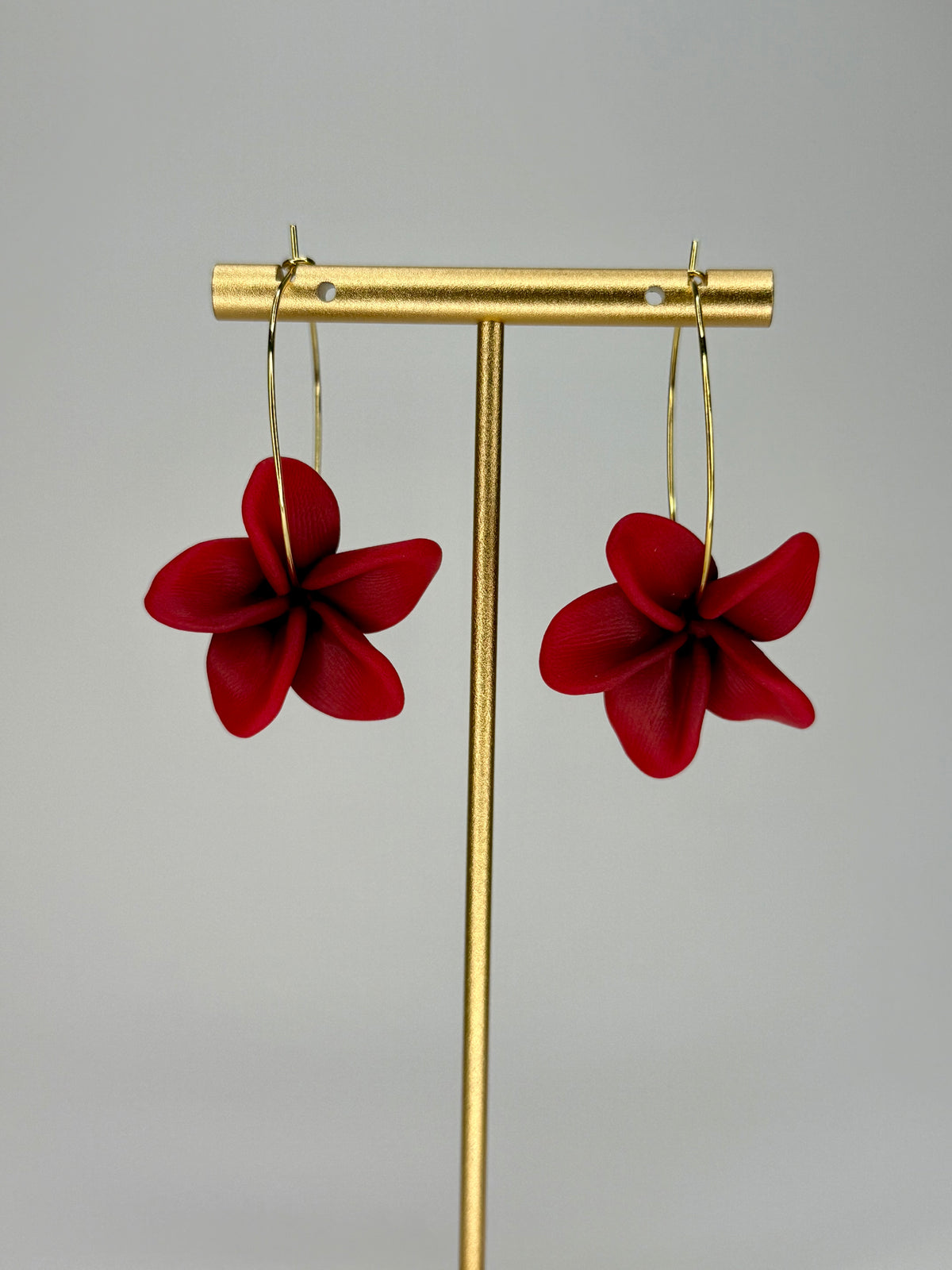 Plumeria Hoops