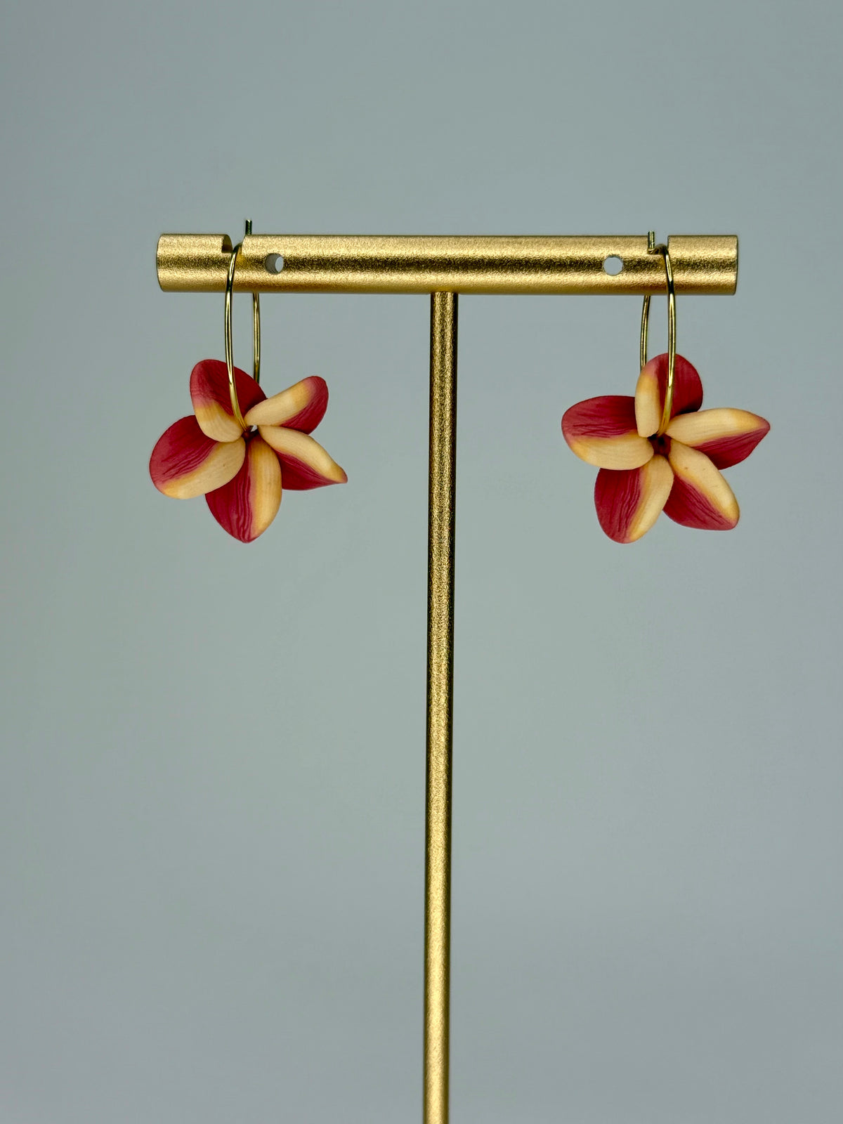 Plumeria Hoops