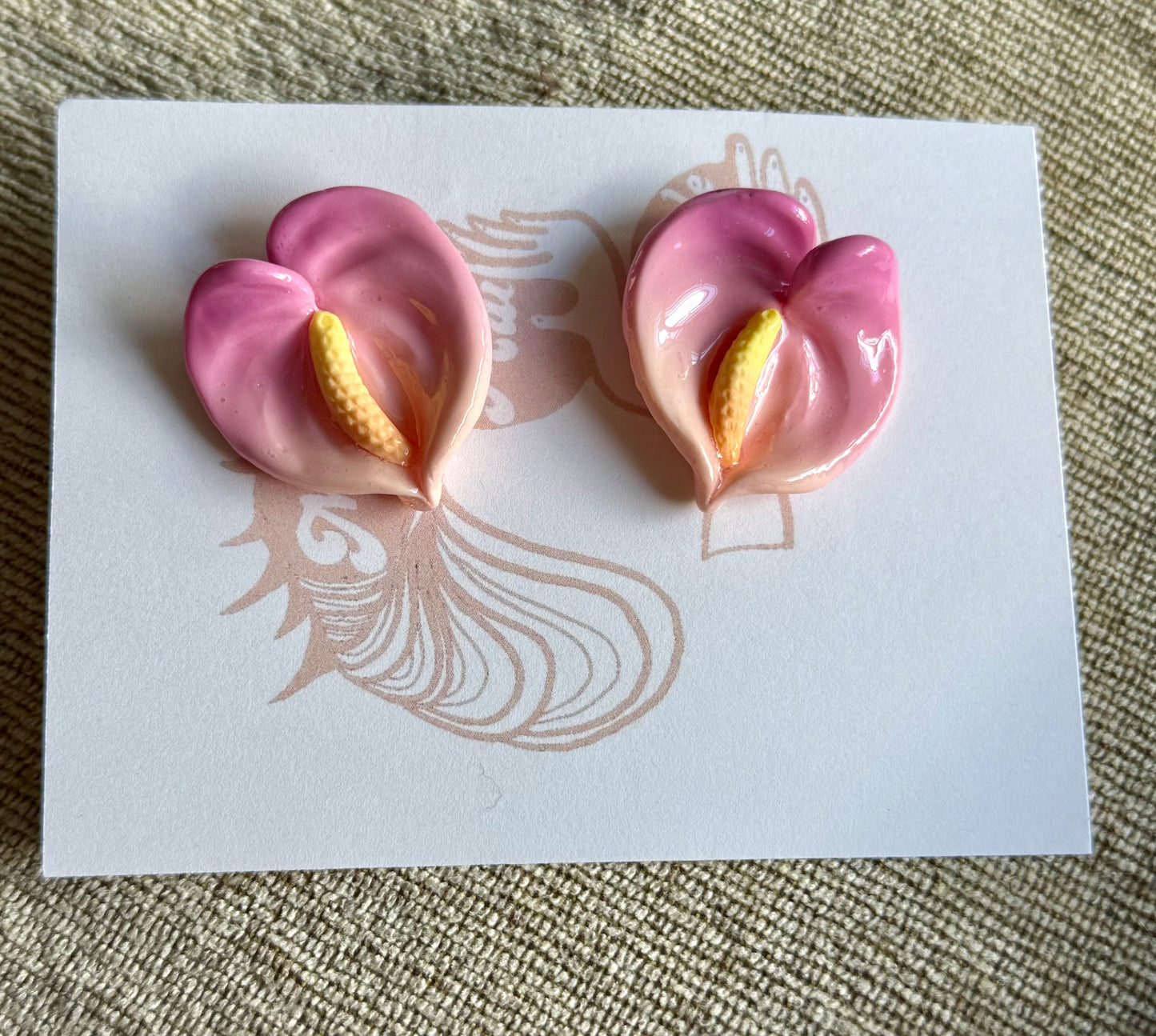 New Small Anthurium Studs
