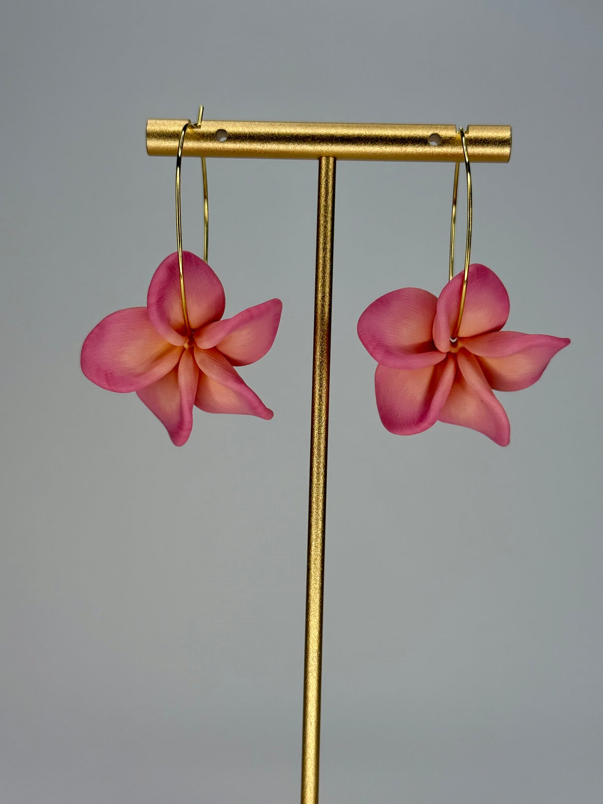 Plumeria Hoops