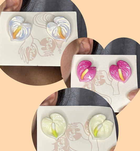 New Small Anthurium Studs